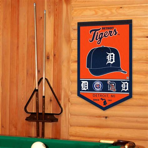 Detroit Tigers History Heritage Logo Banner - State Street Products