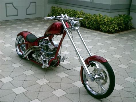 2004 Candy Apple Red Custom Chopper for sale on 2040-motos