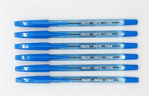 12 X Pilot BPS Fine Ballpoint Pen Blue - Pentel