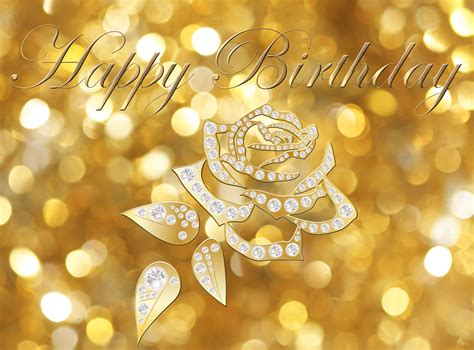 Happy Birthday Gold Card | Gallery Yopriceville - High-Quality Images and Transparent PNG Free ...