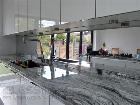 Mirrored Kitchen Splashbacks - UK Coloured Glass Splashbacks