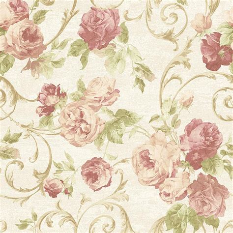 Sirpi Rose Flower Pattern Wallpaper Floral Glitter Motif Italian Heavy Weight 20550 - Pink | I ...