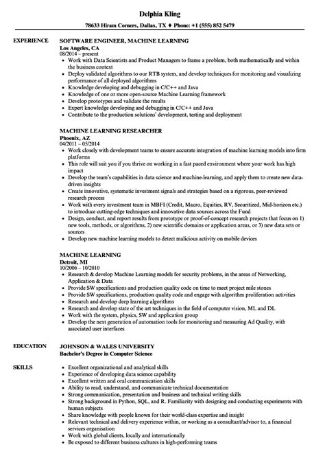 Get Machine Learning Engineer Resumes Images - Congrelate