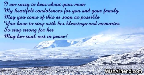 Sympathy Messages For Loss Of Mother