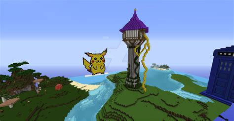 Tangled Tower Minecraft Front View by wendoowslive on DeviantArt