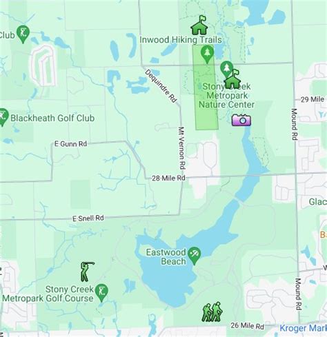 Stony Creek Metropark Map - Campus Map