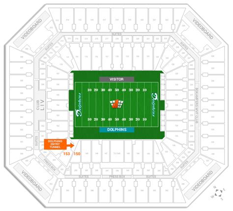 Miami Dolphins Football Stadium Seating Chart | Portal.posgradount.edu.pe