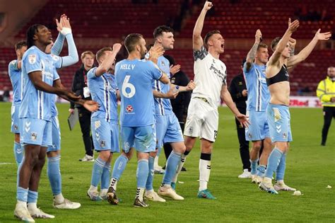 Coventry City players planning for Wembley as dressing room unite in ...