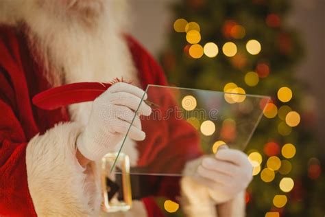 Santa Claus Writing List Glass Stock Photos - Free & Royalty-Free Stock ...