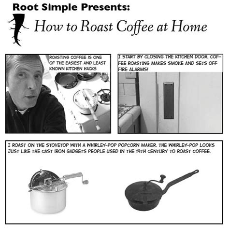 How to Roast Coffee Photonovel | Root Simple