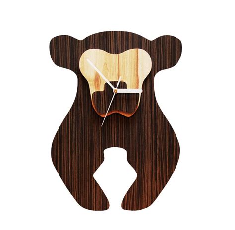 If It's Hip, It's Here (Archives): Wood Jungle Wall Clocks By Nir Meiri. Walrus, Giraffe, Bear ...