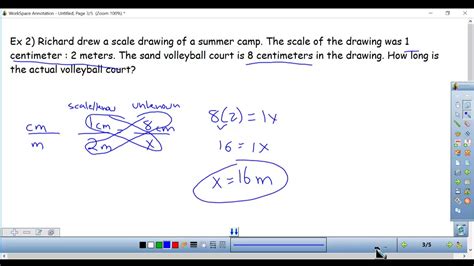 Scale Drawing Word Problems Worksheets With Answers