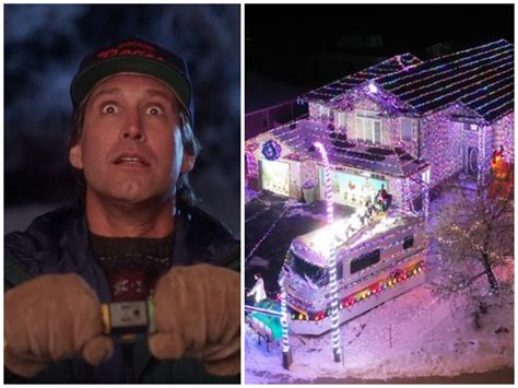 A man in Canada re-created the iconic Griswold house lights display from 'National Lampoon's ...