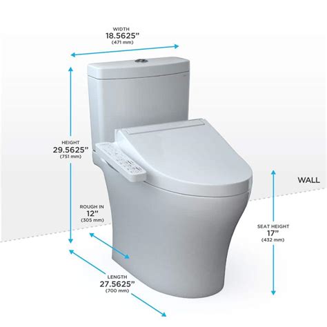 TOTO Aquia IV 2-Piece 0.8/1.28 GPF Dual Flush Elongated ADA Comfort ...