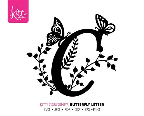 Papercut Template. Decorative Letter C, SVG. Instant Download. - Etsy