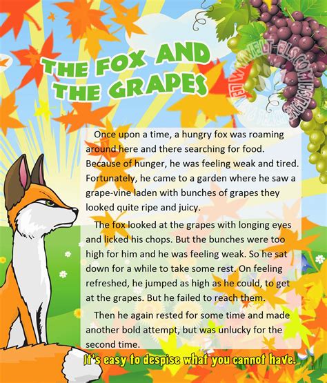 The fox and the grapes | www.elt-els.com