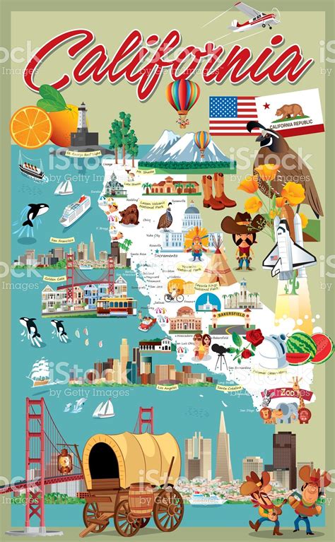 Cartoon Map Of California - Printable Map