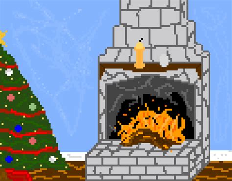 Fire pixel art