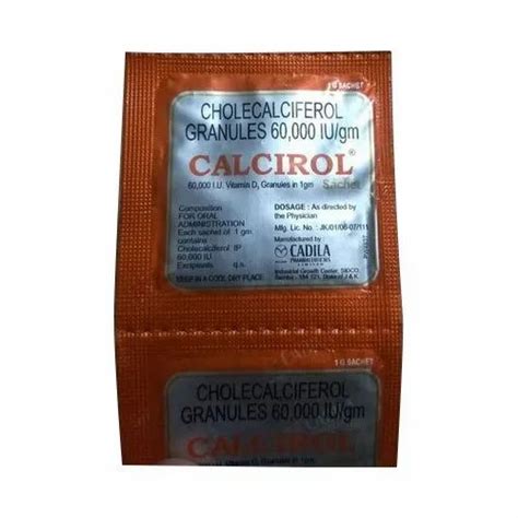 Cholecalciferol Granules Calcirol Sachet at Rs 35/pouch in Ranchi | ID: 22653488612