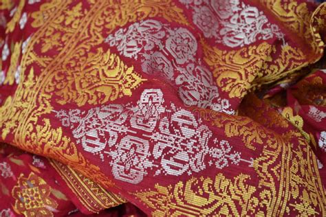 Songket Fabric stock image. Image of malaysia, cotton - 25372001