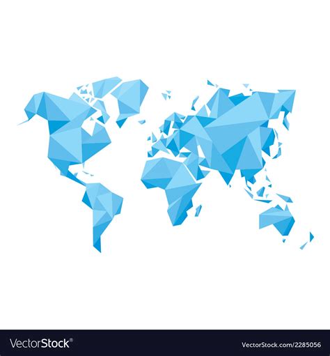 Abstract world map Royalty Free Vector Image - VectorStock