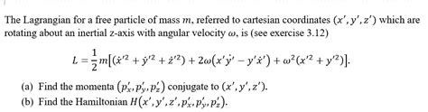 Solved Hamilton's Equations | Chegg.com