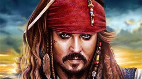 1920x1080 Jack Sparrow Colorful Digital 2D Art 4k Laptop Full HD 1080P ,HD 4k Wallpapers,Images ...