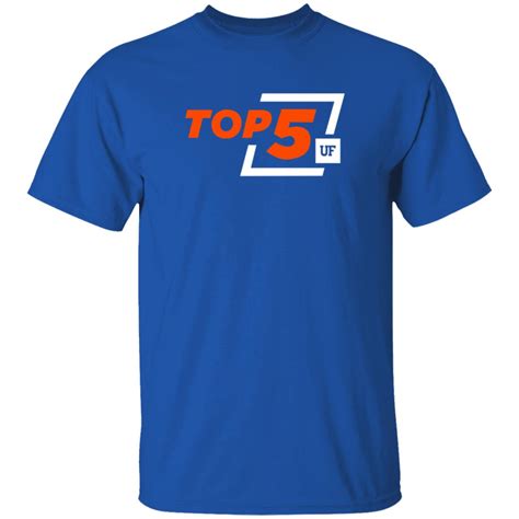 UF Top 5 University Of Florida Shirt - Tiotee