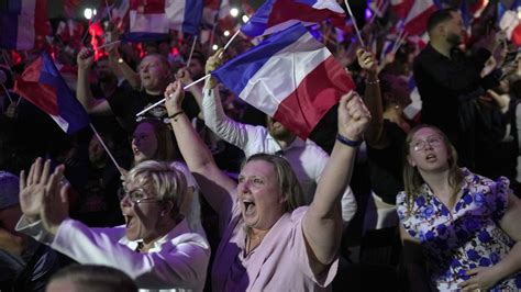 Far-right National Rally tops French election poll results - Live ...