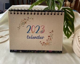 2023 Spiral Desk Calendar - Etsy