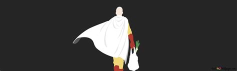 One Punch-Man Saitama minimalism 4K wallpaper download