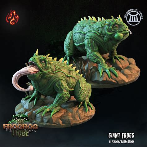 Giant Frogs Crippled God Foundry Frogrog Tribe RESIN Fantasy Dnd RPG ...