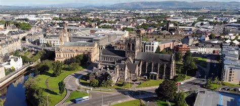 Drone footage of Paisley - Paisley Scotland | Paisley scotland, Scotland, Scottish landscape