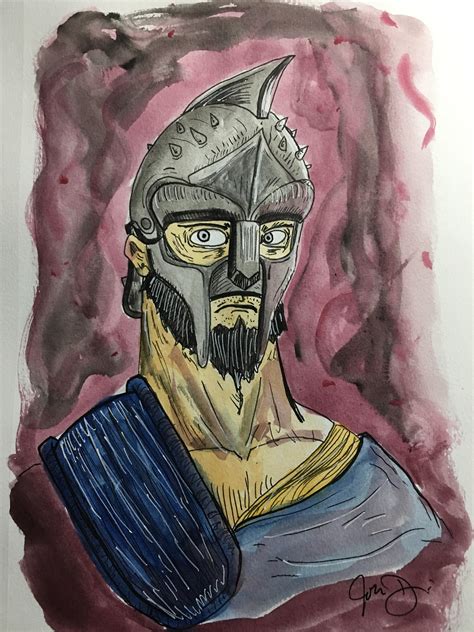 I drew Maximus from Gladiator in my own style : r/movies