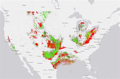 Interactive map of historical oil and gas production in the United ...