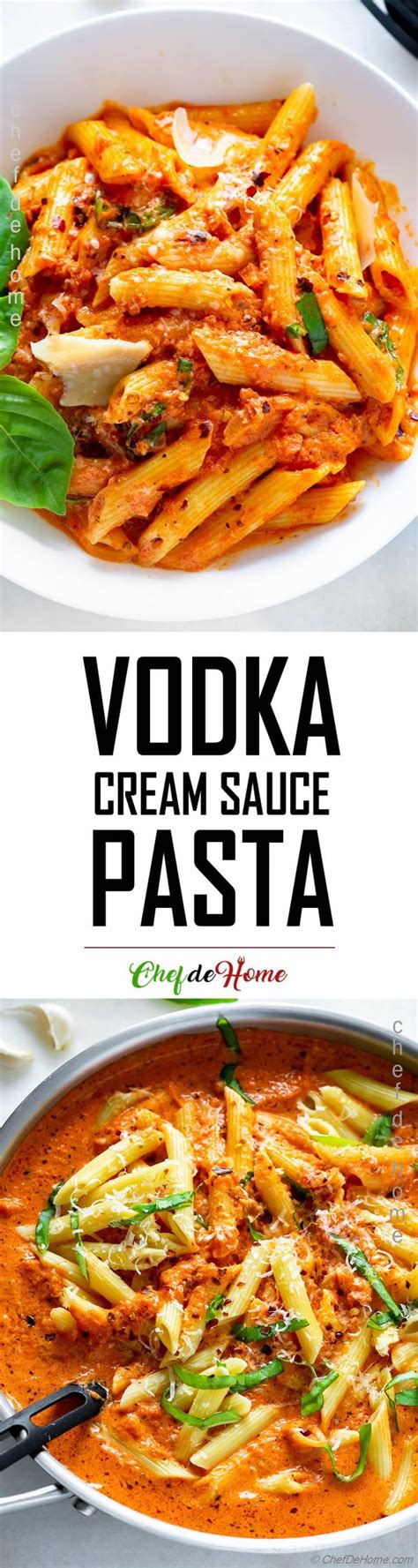 Pasta in Vodka Cream Sauce Recipe | ChefDeHome.com