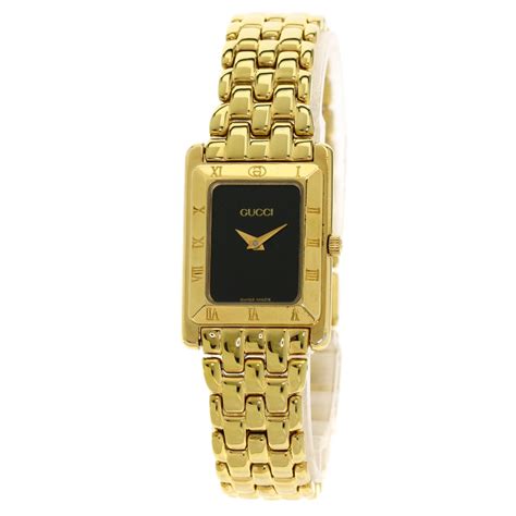 GUCCI Square face Watches 4200L Gold Plated/Gold Plated Ladies | eBay