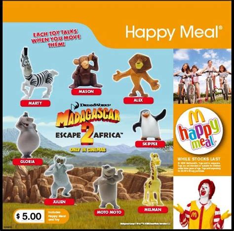 Toy Collector New Zealand: McDonalds Madagascar 2 Toys 2008 Australia ...