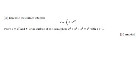 Evaluate the surface integral