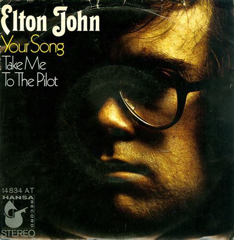 Elton John – Elton John album art, “Your Song” single cover - Fonts In Use