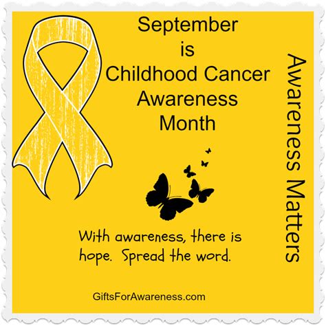 September | Childhood cancer awareness month, Childhood cancer awareness, Cancer awareness months