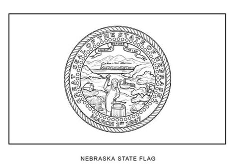 Flag of Nebraska coloring page | Free Printable Coloring Pages