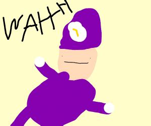 Waluigi crying - Drawception