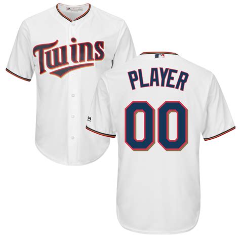 Minnesota Twins Majestic Cool Base Custom Jersey - White