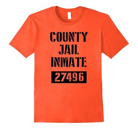 County Jail Inmate Prisoner Costume T-Shirt-FL – Sunflowershirt