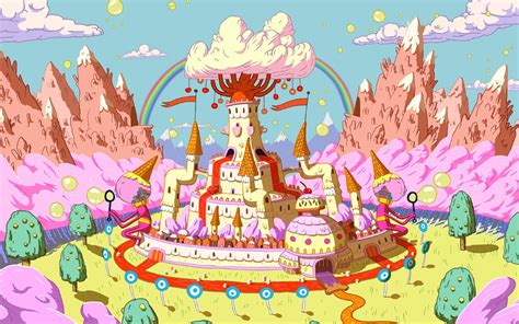 candy castle | Adventure time princesses, Adventure time poster, Adventure time background