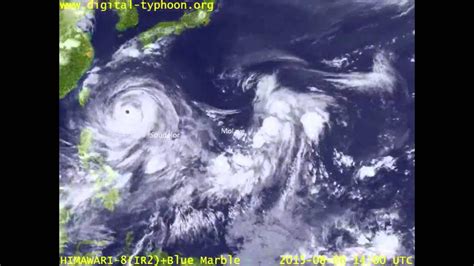 2015 Pacific typhoon season (satellite imagery) - YouTube