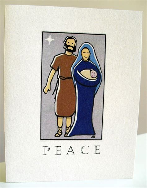 Christmas Cards Holy Family Set of 12 - Etsy