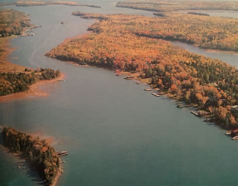 Marquette Island is the largest of the Les Cheneaux Islands. The Les Cheneaux Club at the lower ...