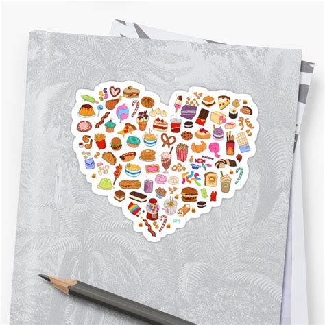 "Cute Pixel Junk Food" Stickers by siins | Redbubble